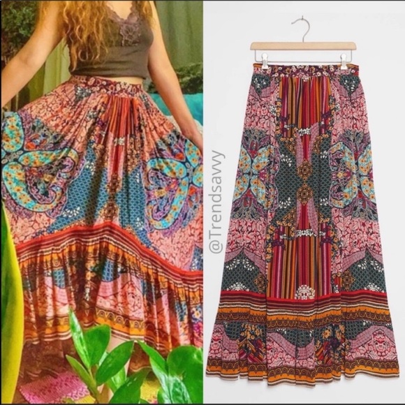 Anthropologie Dresses & Skirts - ANTHROPOLOGIE Bhanuni Allaire High Low Maxi Skirt
